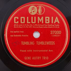Gene Autry - Tumbling Tumbleweeds/ Old Missouri Moon 1946 10" 78rpm Record 37000